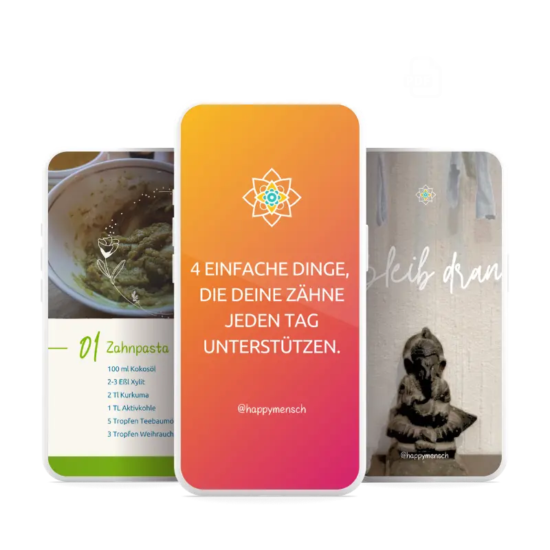 Produktbild Zahn-Alltag von Happymensch mit digitalem Guide und Zahnpflege-Impulsen
